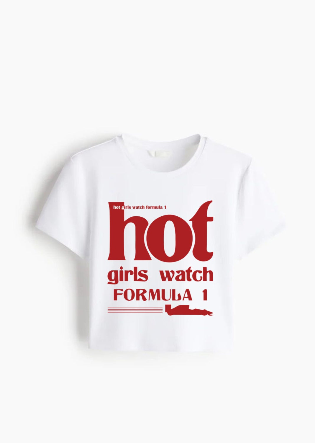 Hot Girls Watch Formula 1 Crop Tee